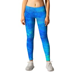 Europa JellyFish 3D Fractal Leggings | Underwater, Graphicdesign, Oceans, Abstract, Greenandblue, Jellyfish, Bluefractals, Abstracts, Digital, 3D 