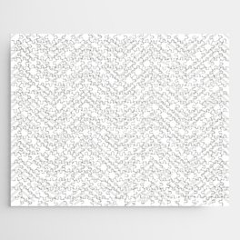 Pale Gray and White Chevron Rhombus Arrow Pattern Pairs Dulux 2022 Popular Colour Sloe Flower Jigsaw Puzzle
