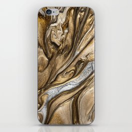 Metallic Marble Texture 02 iPhone Skin