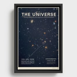 THE UNIVERSE - Space | Time | Stars | Galaxies | Science | Planets | Past | Love | Design Framed Canvas