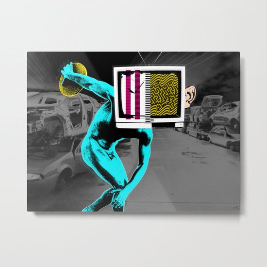 Diskus TV 4 Metal Print