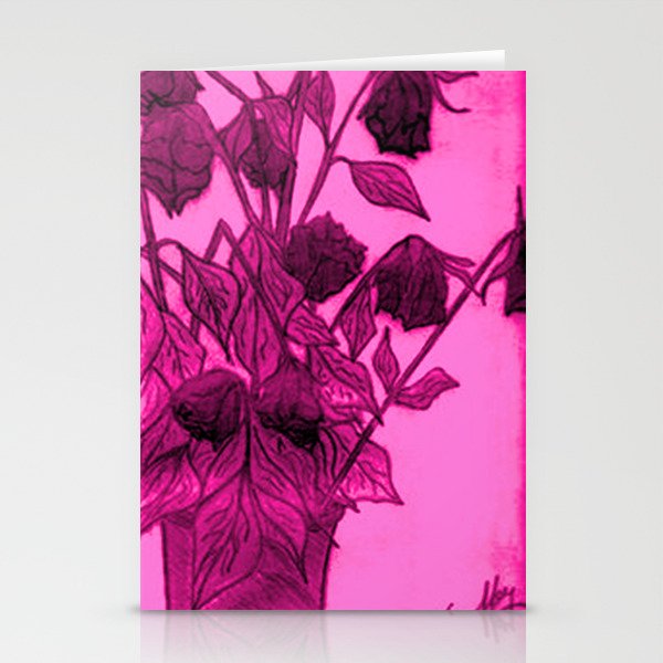 DIEING ROSES Stationery Cards