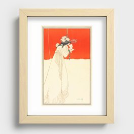 Red Isolde Aubrey Beardsley, 1895 Recessed Framed Print