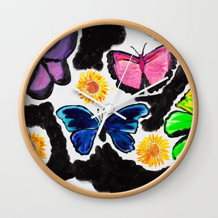 Butterflies Wall Clock