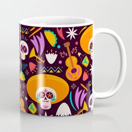 Day of the dead 1 Coffee Mug | Digital, Graphicdesign, Skull, Halloween, Calavera, Diasdelosmuertos, Mexican, Sugarskull, Colorful, Cincodemayoskull 