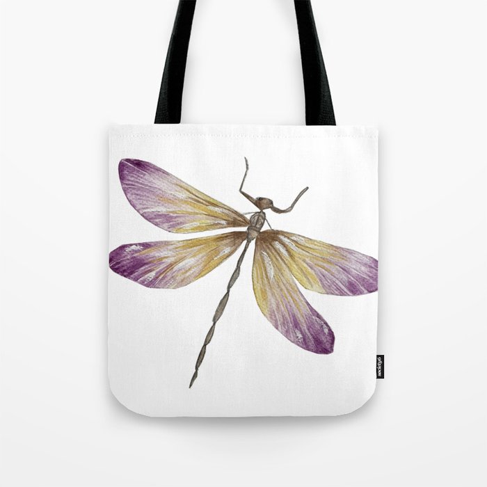 handmade watercolor fly dragon Tote Bag