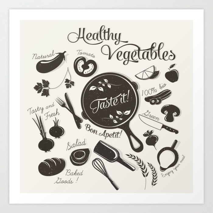 Health Vegetables Art Print