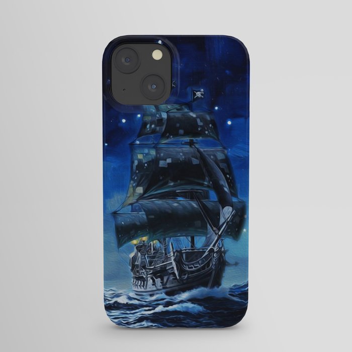 Black Pearl Starry Night iPhone Case