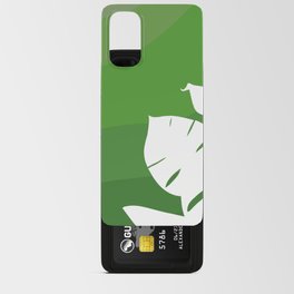Sage Monstera Android Card Case