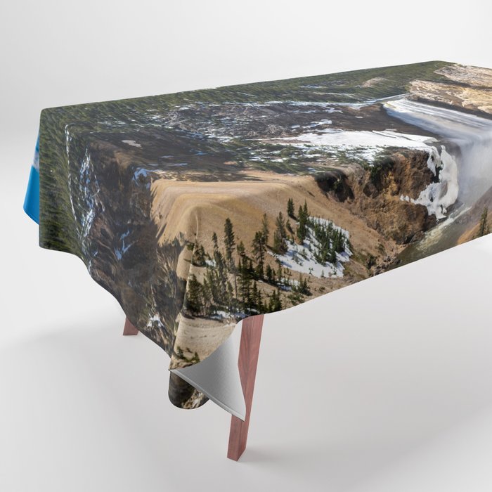Yellowstone Falls Tablecloth