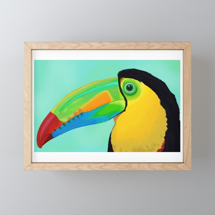 Tropical Toucan Framed Mini Art Print