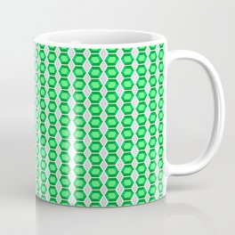 Emerald Gemstone with Silver Accents Pattern Coffee Mug