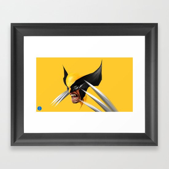 BLACK AND YELLOW Framed Art Print
