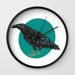 Astral Crow Wall Clock