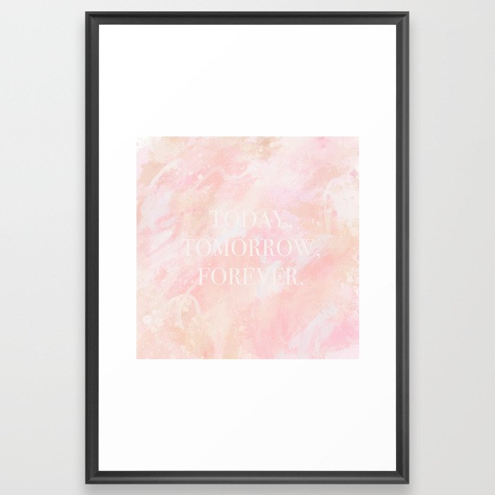 Peachy I Do’s Mrs + Mrs Framed Art Print