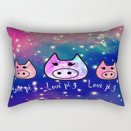 Pig-293 Rectangular Pillow