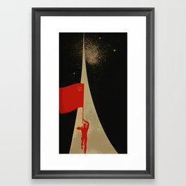 all the way up to the stars - soviet union propaganda Framed Art Print