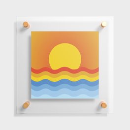 Sunday Sunset Floating Acrylic Print