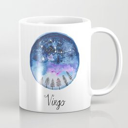 Virgo Horoscope Constellation in Watercolour Mug
