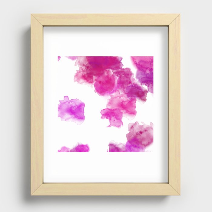 21   Abstract Watercolor Petal Floral 220521 Valourine Digital Original  Recessed Framed Print