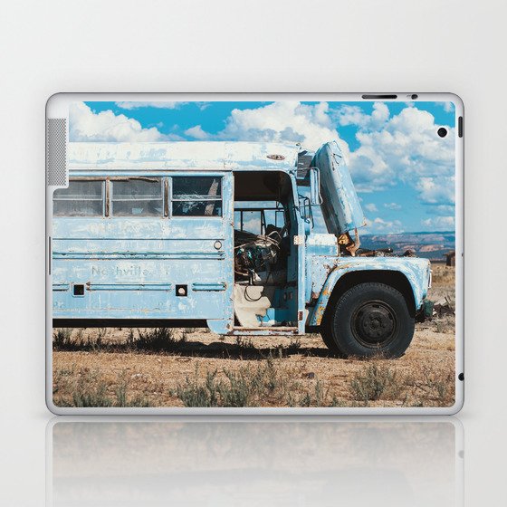 Blue Bluebird Bus - Utah Desert Laptop & iPad Skin