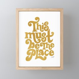 This Must Be The Place (Gold Palette) Framed Mini Art Print