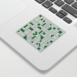 Abstract Pattern Green Sticker