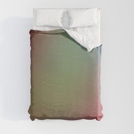 Colorful gradient jungle mood with red, green and blue Duvet Cover