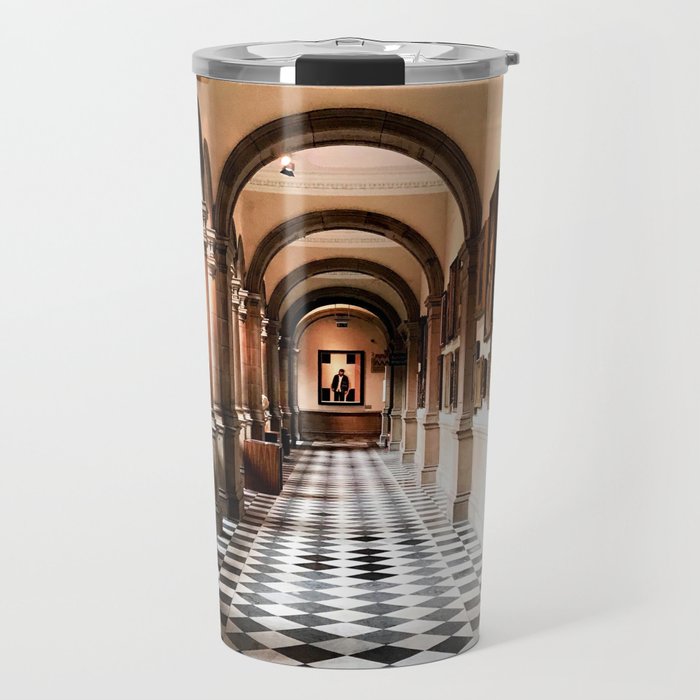 Perspective in a historic Glasgow hallway Travel Mug
