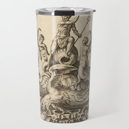 Poseidon and the Kraken Travel Mug