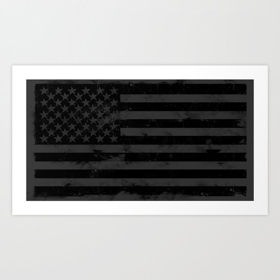 American Brain Flag Art Print