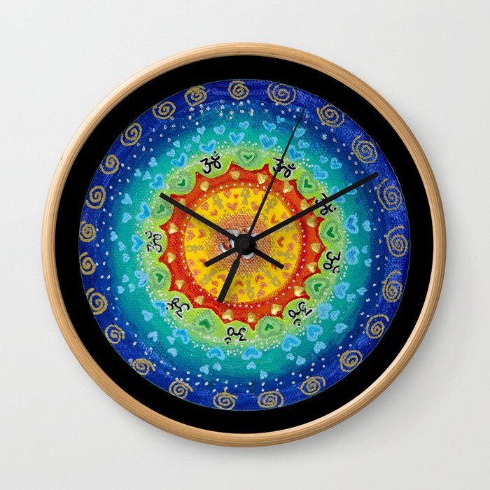 Cosmic Mandala Wall Clock