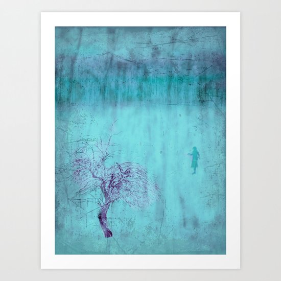 Walking ~ Abstract Shiraz series Art Print