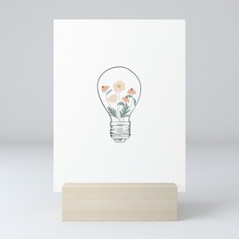 Lightbulb Terrarium Mini Art Print