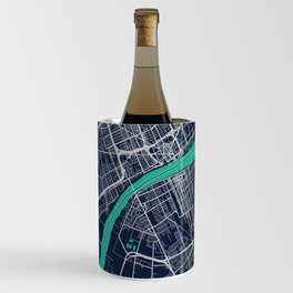 City Map Detroit Wine Chiller