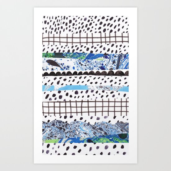 Abstract shapes Art Print