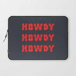 Gothic Cowgirl, Black and Red Laptop Sleeve