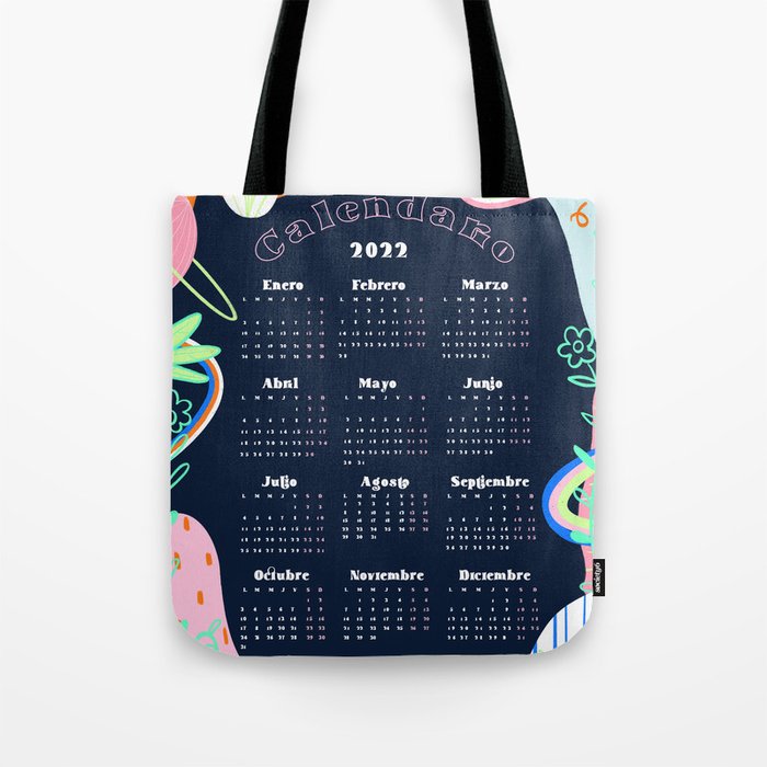 2022 Calendar funky vibe Tote Bag