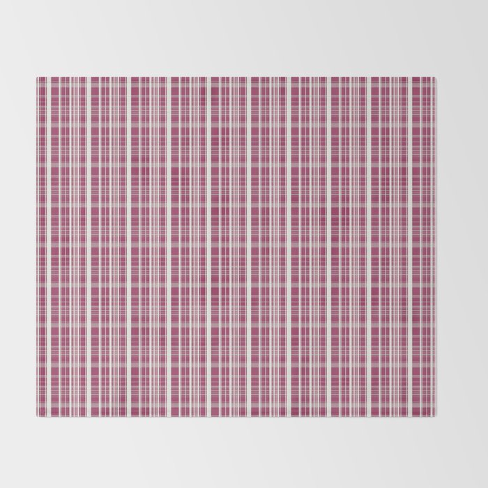 Burgundy Red Background Of White Lines Throw Blanket By Dat Society6