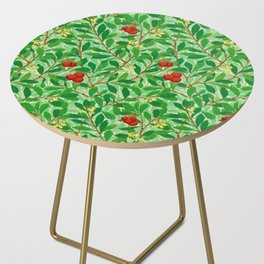 William Morris Lychee Tree Pattern, Light Jade Green Side Table