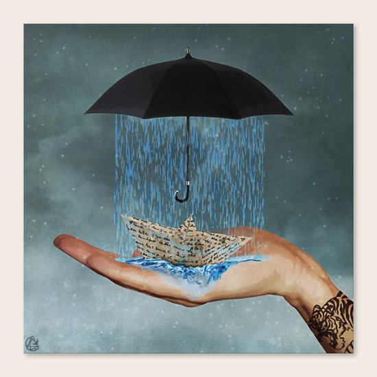 downpour Canvas Print