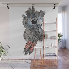 Red Tail Black Cockatoo Collage Wall Mural