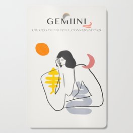 Gemini Zodiac Sign Gemini Art Cutting Board