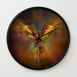 Phoenix Rising Wall Clock