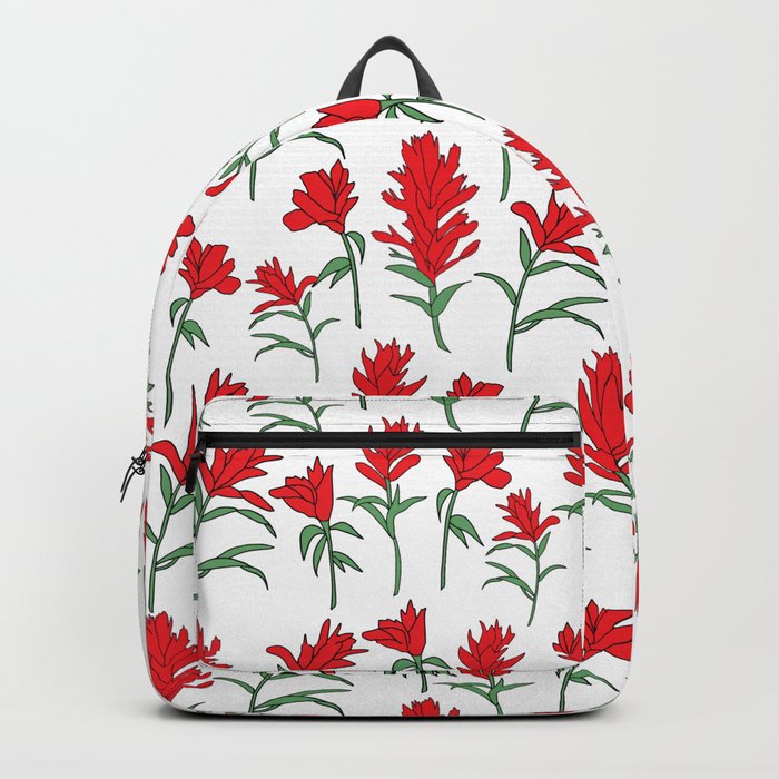 Indian Paintbrush Red Orange Backpack