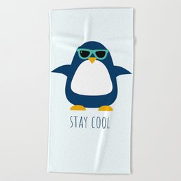Stay Cool Penguin Beach Towel