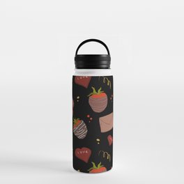 Strawberries and chocolate Water Bottle