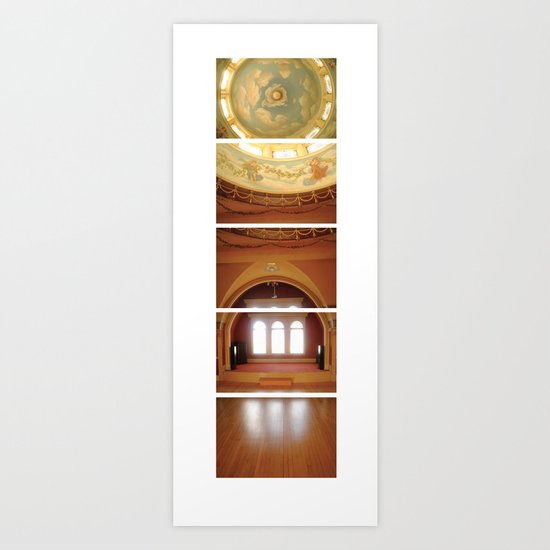 Daunting Dance Hall/ Bass Mansion Art Print