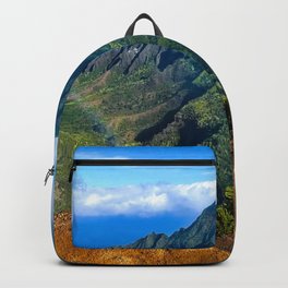 Kalalau Valley Rainbow, Kauai, Hawaii, Scenic Landscape Backpack