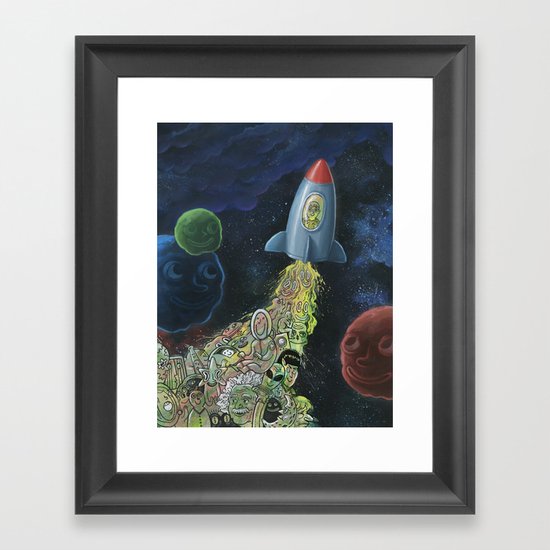 Rocket Man Framed Art Print